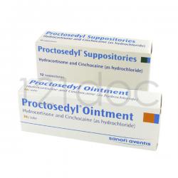 Proctosedyl 5mg (Suppositories) x 12